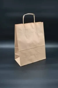 Papirna kesa sa uvrnutom drškom 24x12x32 braon